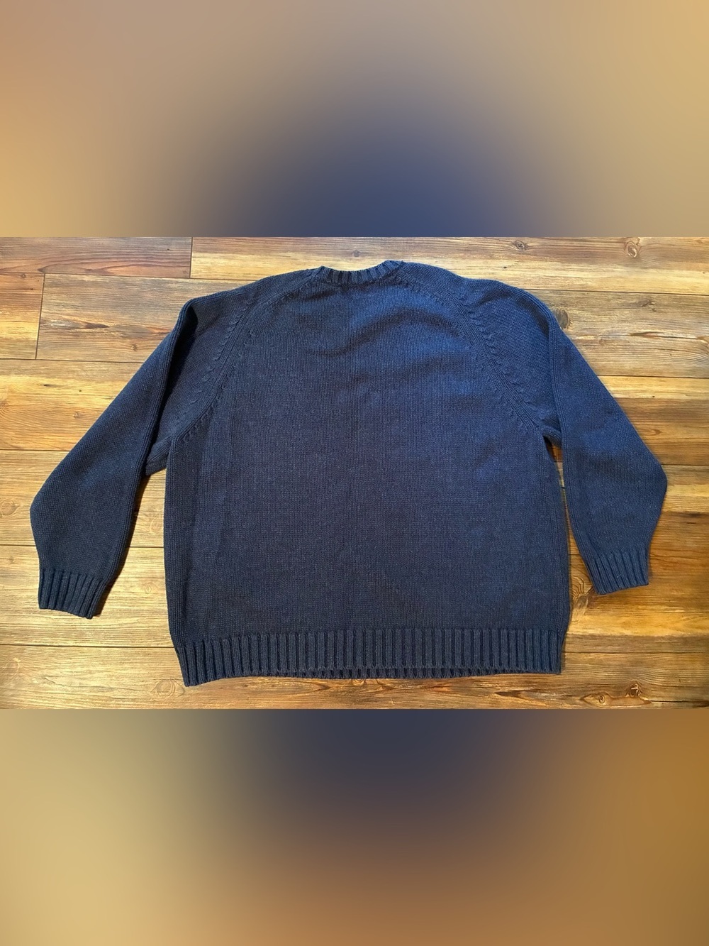 Vintage 90s Lands’ End American Flag Sweater 2X Americana USA - Picture 8 of 10